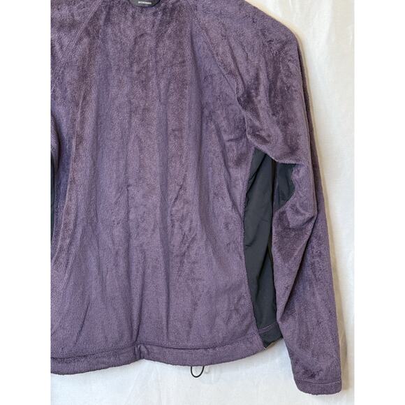 Columbia Womens Purple Pullover Sweater Full Zipped Up Mock Neck Pockets Size M - Picture 10 of 10